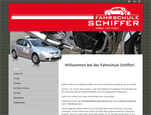 Tablet Screenshot of fahrschule-schiffer.de